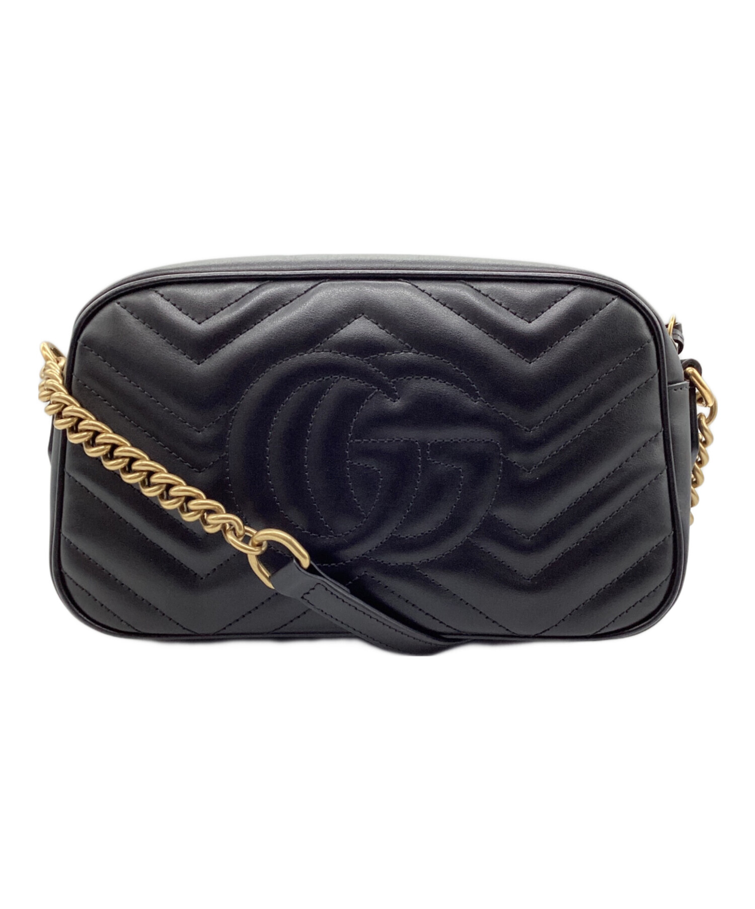 中古・古着通販】GUCCI (グッチ) ショルダーバッグ ブラック サイズ