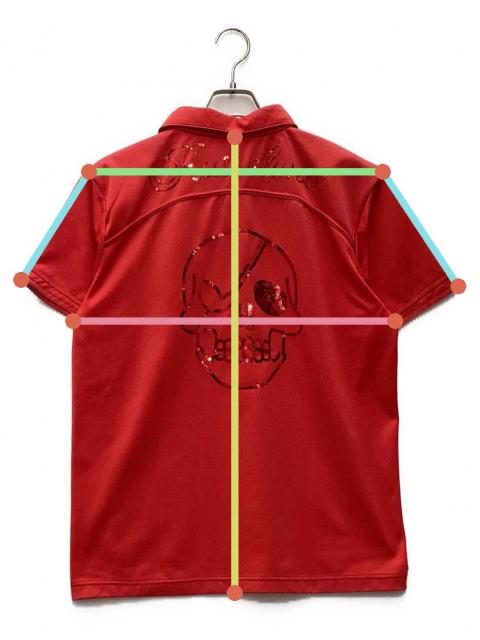 中古・古着通販】RUSSELUNO (ラッセルノ) ポロシャツ レッド サイズ