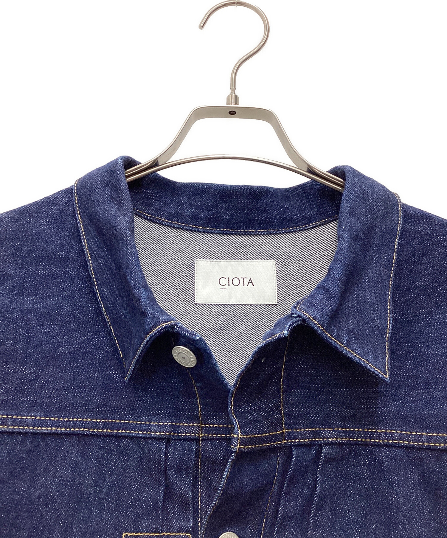 CIOTA Single Pocket Denim Jacket 未使用品 CIOTA New Single Pocket Denim Jacket , Medium Dark Blue