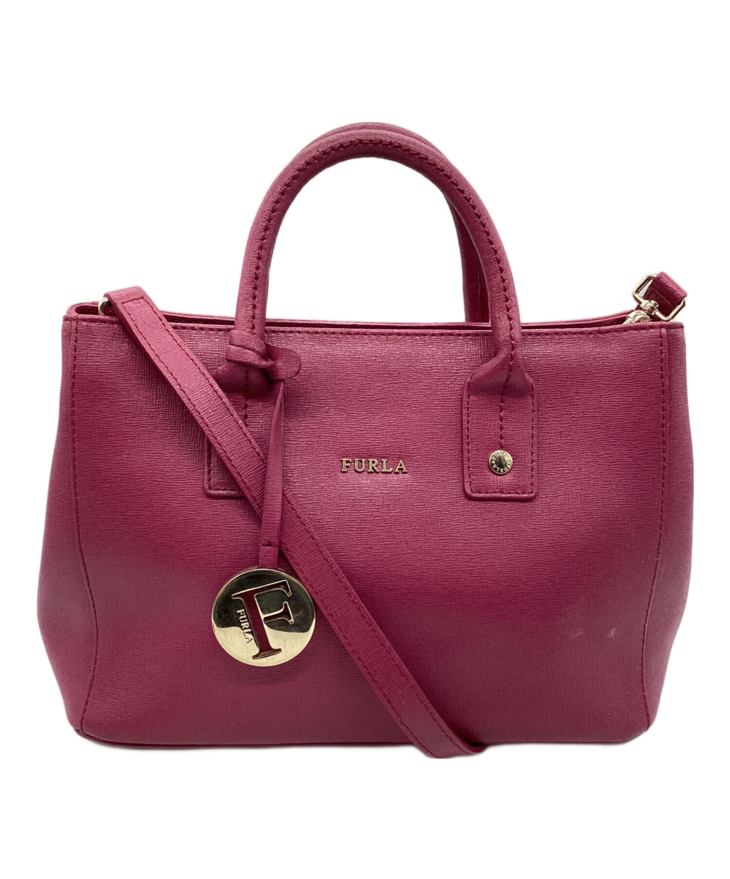 中古・古着通販】FURLA (フルラ) リンダ ミニ 2WAYバッグ ショッキング