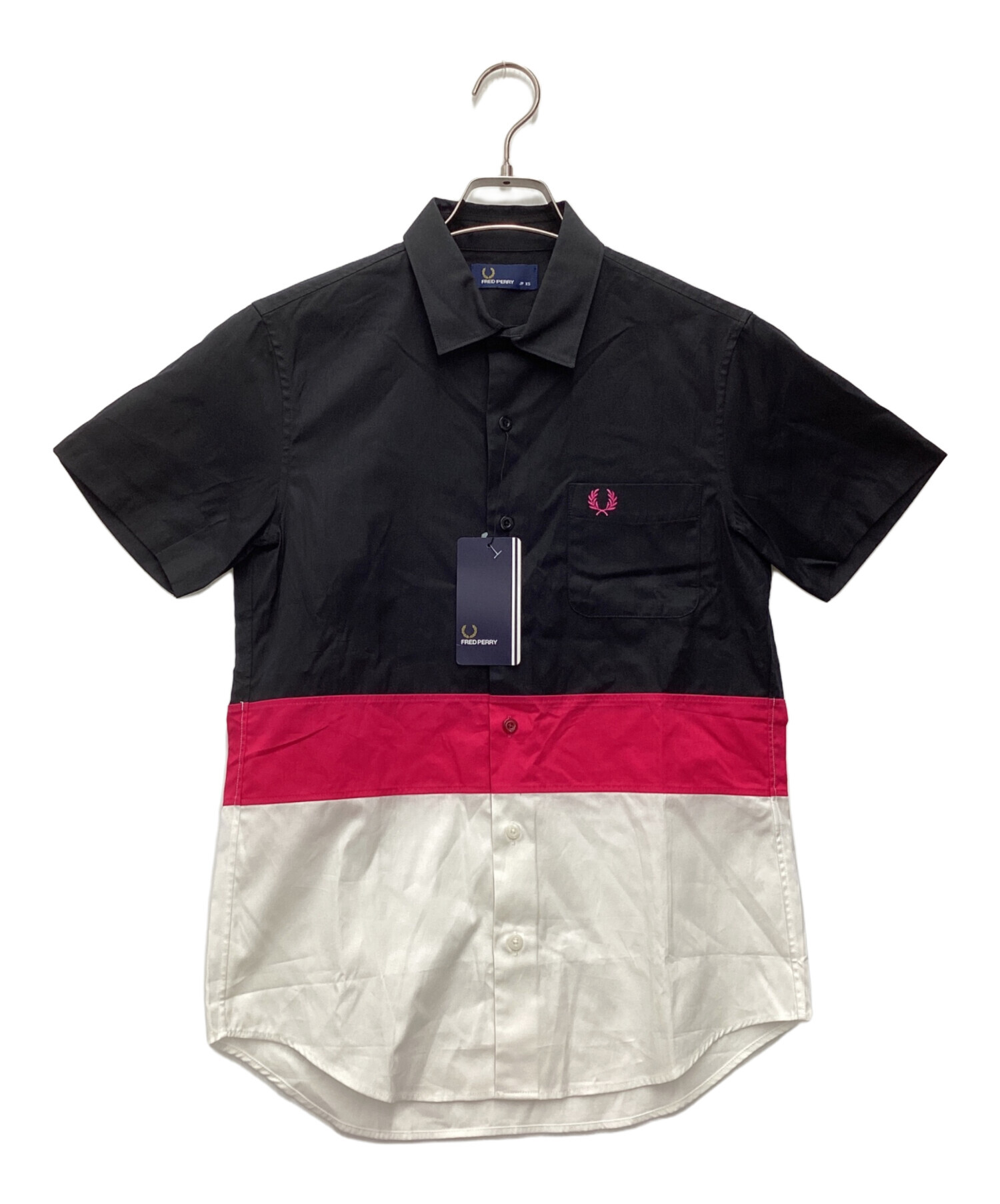 【(値下げ)Fred Perry】(新品・未使用) ブラック ポロシャツ 中古・古着通販】FRED PERRY (フレッドペリー) ポロシャツ ブラック