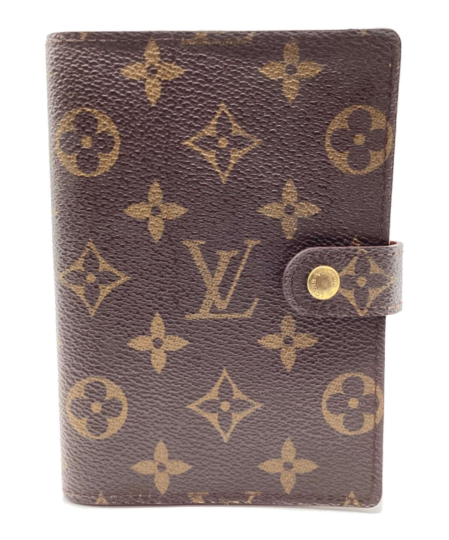 Louis Vuitton 手帳カバー モノグラム ブラウン 中古・古着通販】LOUIS VUITTON (ルイ ヴィトン) 手帳カバー