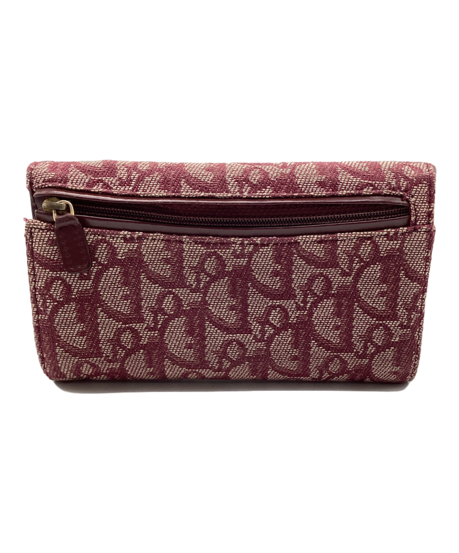 【美品】 DIOR ディオール オブリーク トロッター 折り財布 ジャガード 大人気✨ディオール トロッター 三つ折り財布 オブリーク