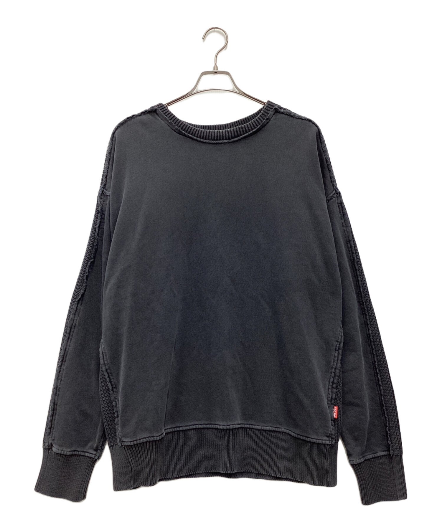 中古・古着通販】DIESEL (ディーゼル) ドッキングスウェット グレー