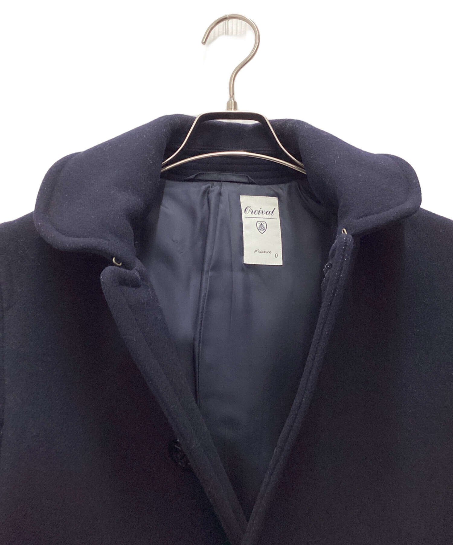 Orcival ウールコート サイズ4 ネイビー 中古・古着通販】ORCIVAL (オーシバル) ウールコート ネイビー サイズ