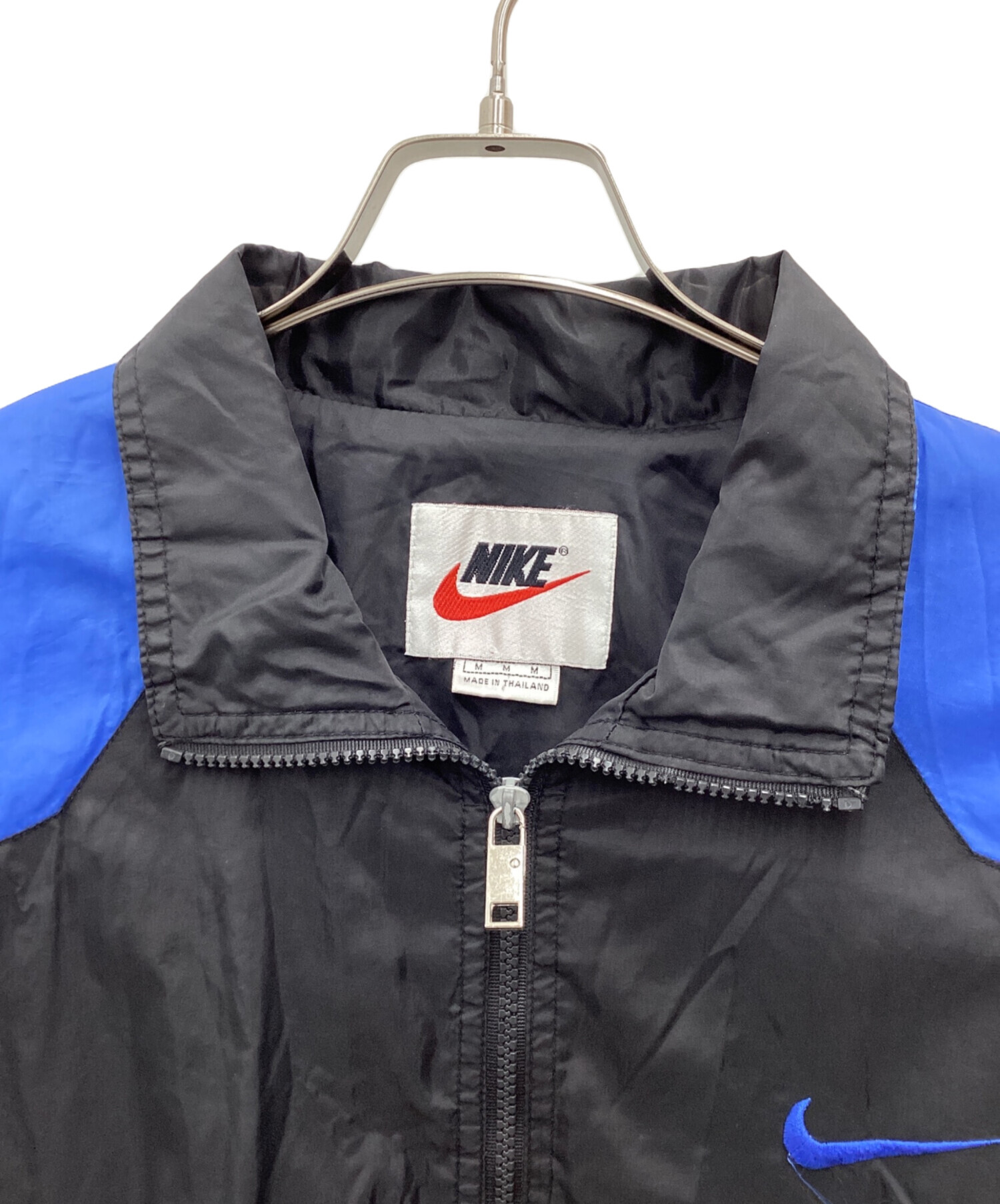 中古・古着通販】NIKE (ナイキ) ナイロンジャケット 00s 銀タグ ブルー