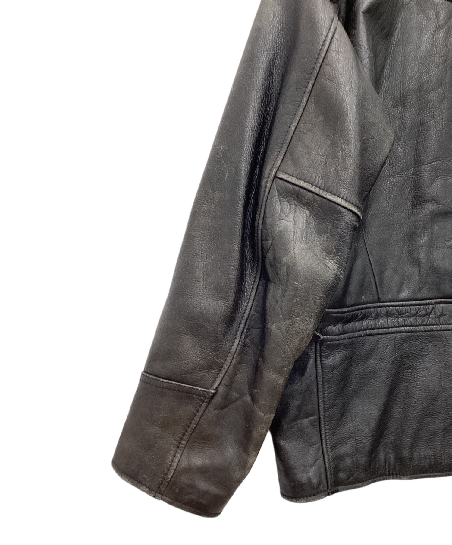 中古・古着通販】CHEVIGNON (シェビニオン) レザージャケット ブラック