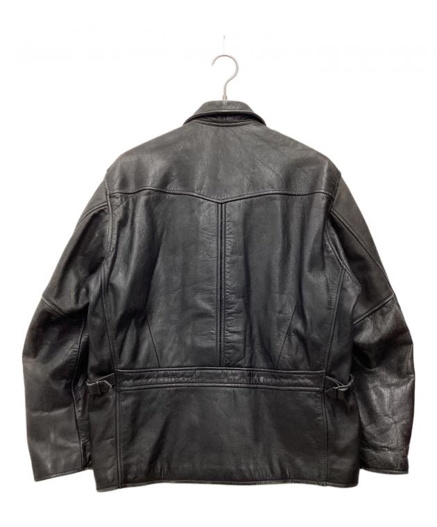 中古・古着通販】CHEVIGNON (シェビニオン) レザージャケット ブラック