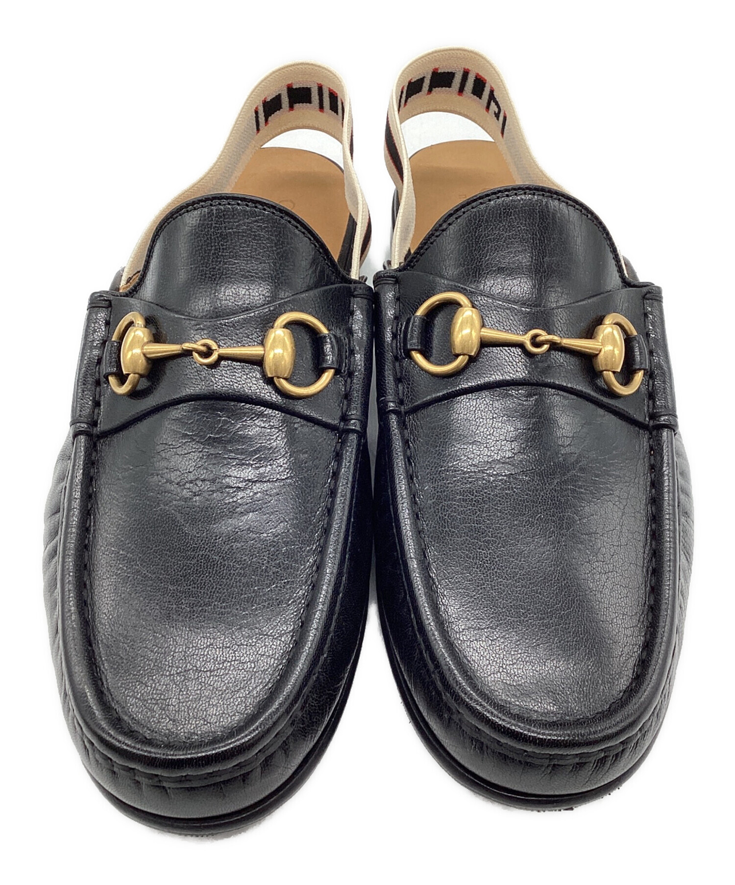 GUCCI ホースビット スリッパ 中古・古着通販】GUCCI (グッチ) ホースビット ストライプ スリング
