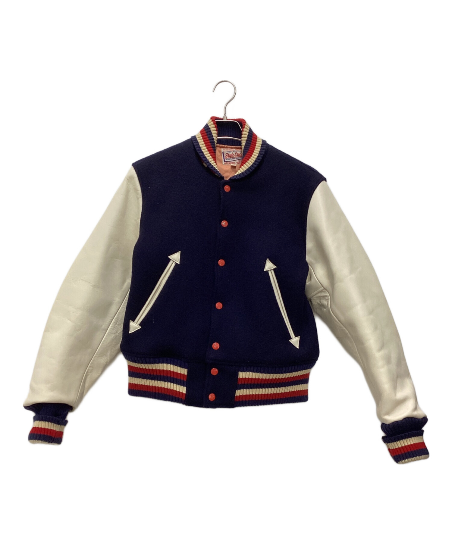 中古・古着通販】STYLE EYES (スタイルアイズ) スタジャン ネイビー