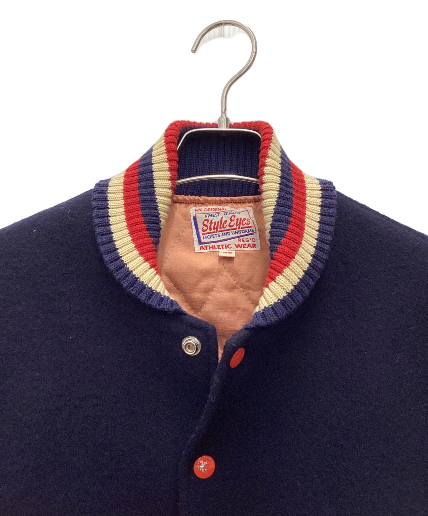 中古・古着通販】STYLE EYES (スタイルアイズ) スタジャン ネイビー