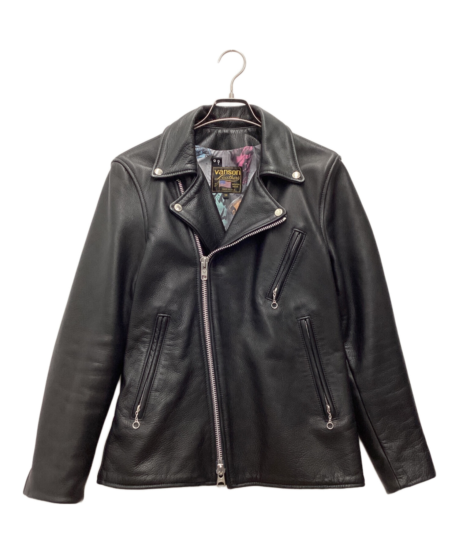 美品　VANSON WOOL ダブルライダースジャケット サイズ　L 楽天市場】vanson ダブル ライダースの通販