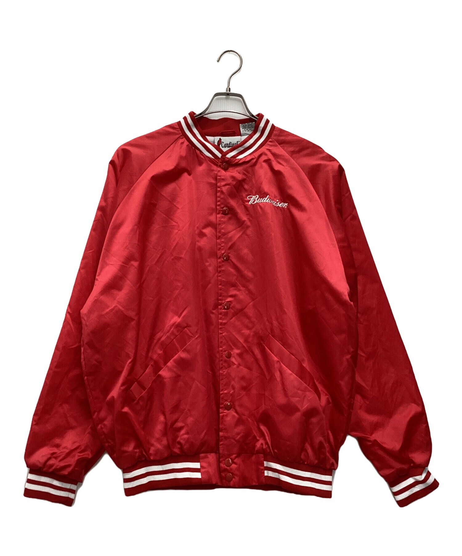 y*n様 Budweiser ジャンパー 赤　古着 USA VINTAGE CHASE AUTHENTICS JH DESIGN GROUP JEFF HAMILTON