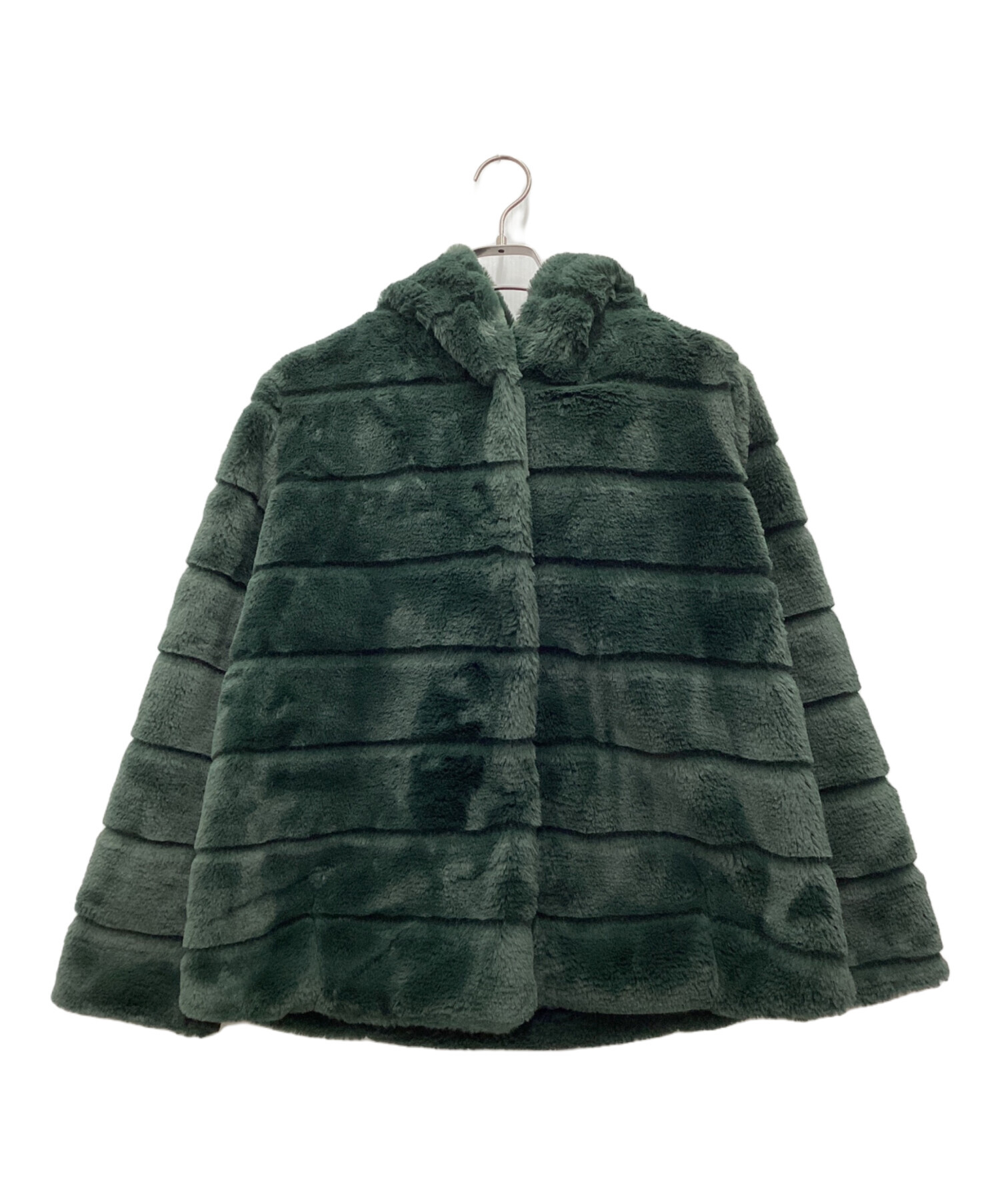 APPARIS / アパリス エコファーコート 中古・古着通販】apparis (アパリス) エコファーフーデッドコート