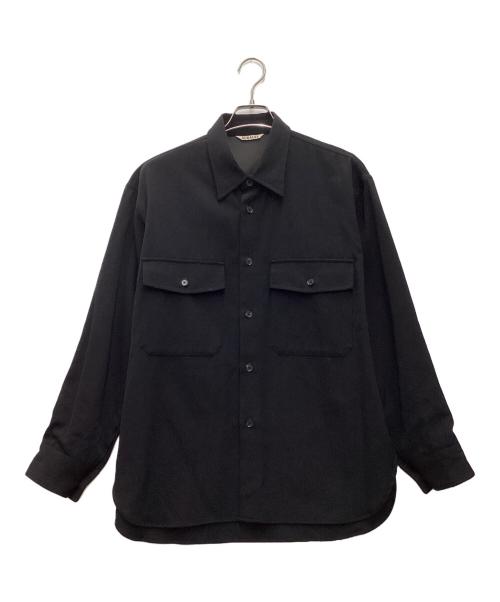 AURALEE 長袖シャツ 中古・古着通販】AURALEE (オーラリー) 長袖シャツ ブラック サイズ