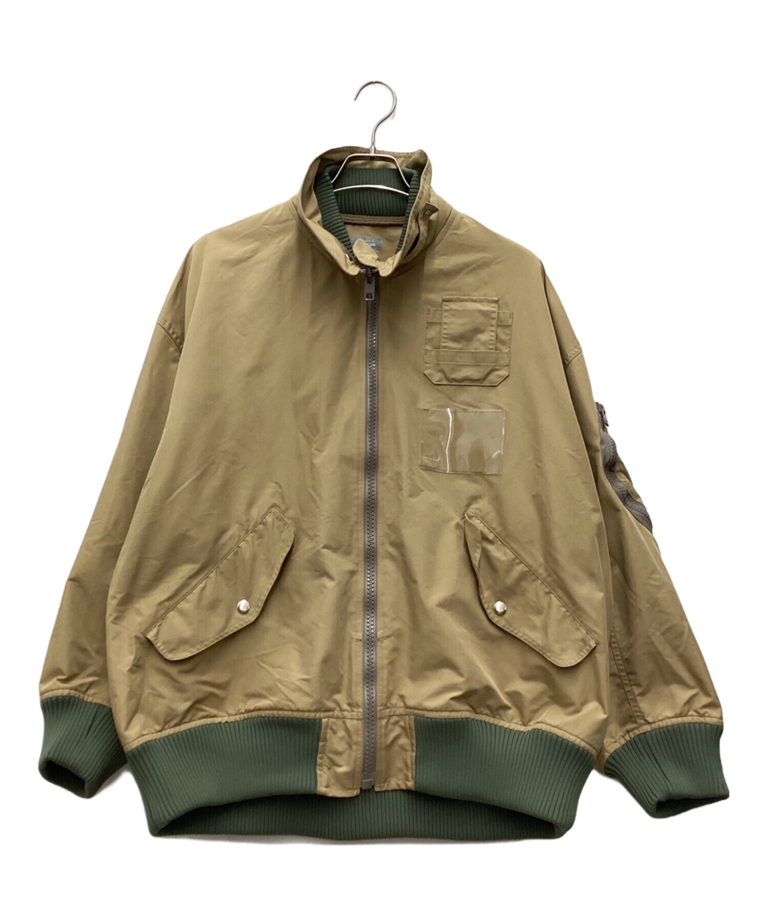 kolor BEACON カラー ビーコン ナイロンブルゾン/フライトジャケット 中古・古着通販】kolor/BEACON (カラービーコン) フライトジャケット