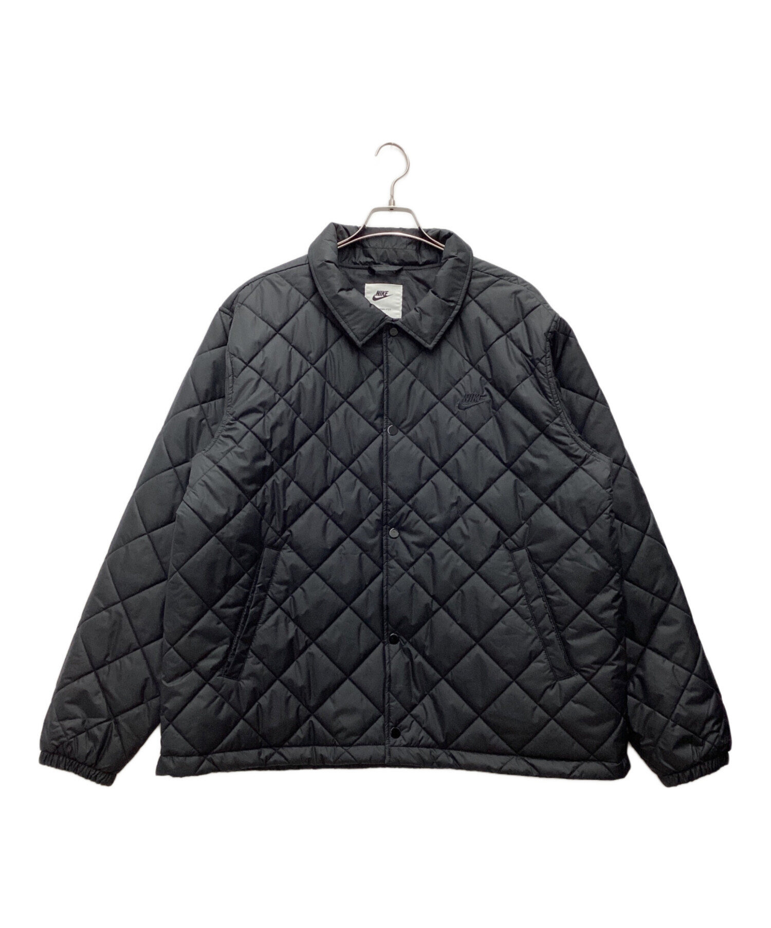 NIKE キルティングジャケット　黒 中古・古着通販】NIKE (ナイキ) キルティングジャケット ブラック