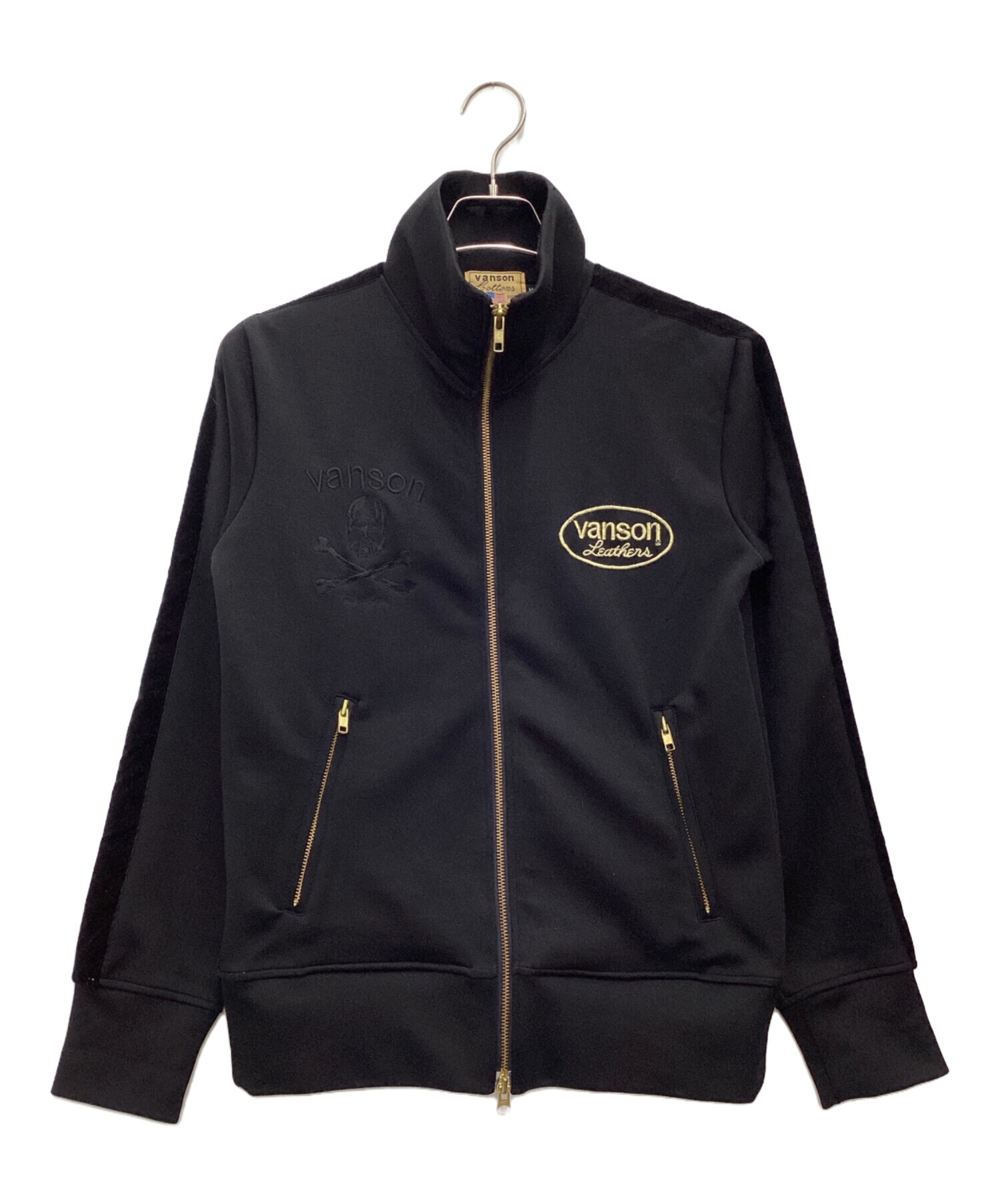 中古・古着通販】VANSON (バンソン) ジップジャケット ブラック サイズ