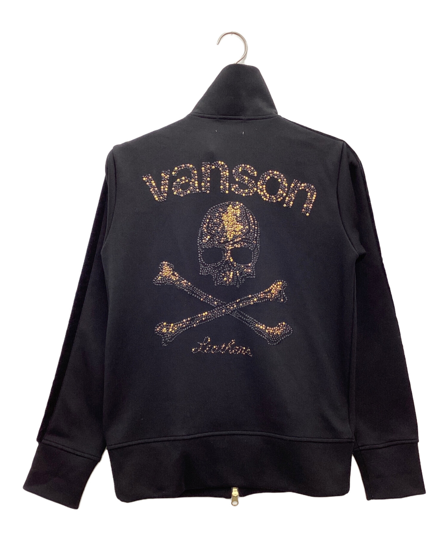 中古・古着通販】VANSON (バンソン) ジップジャケット ブラック サイズ