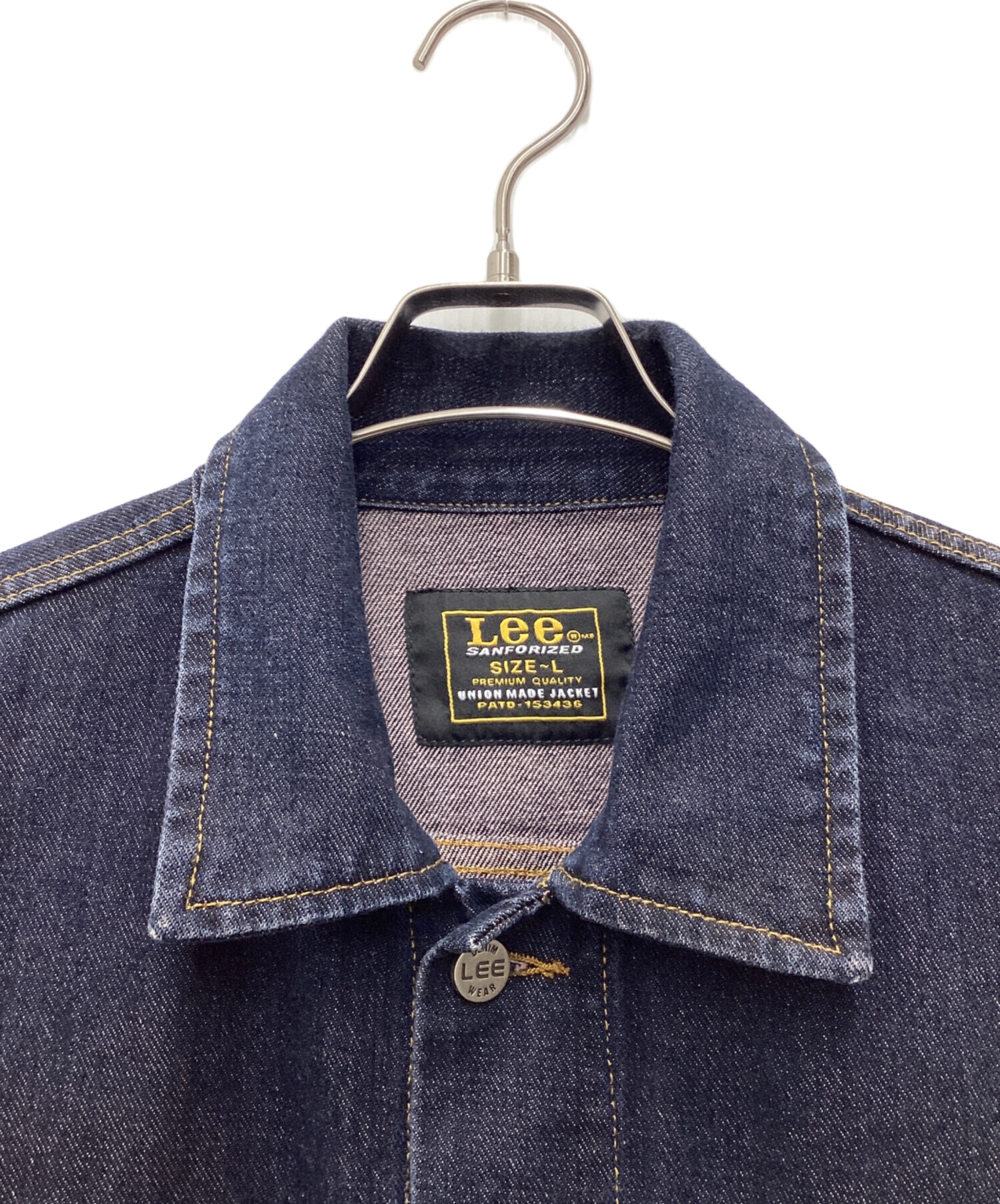 Lee リー インディゴ デニム ジャケット Gジャン Ｌ 中古・古着通販】LEE (リー) デニムジャケット インディゴ サイズ:SIZE