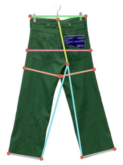 中古・古着通販】DAIRIKU (ダイリク) ストレートフラッシャープレスド