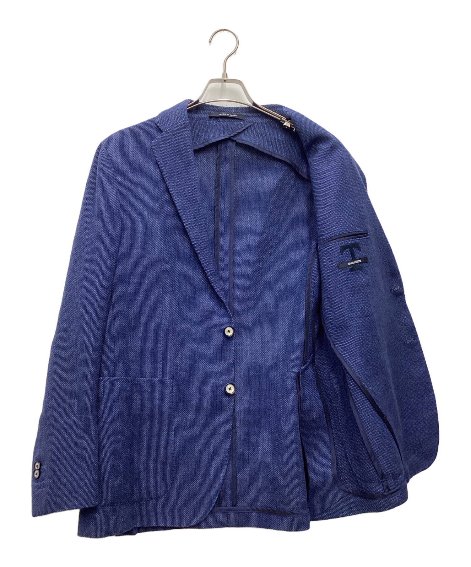 タリアトーレ46青ネイビーアルパカモヘヤテーラードジャケットTAGLIATORE 中古・古着通販】TAGLIATORE (タリアトーレ) テーラードジャケット