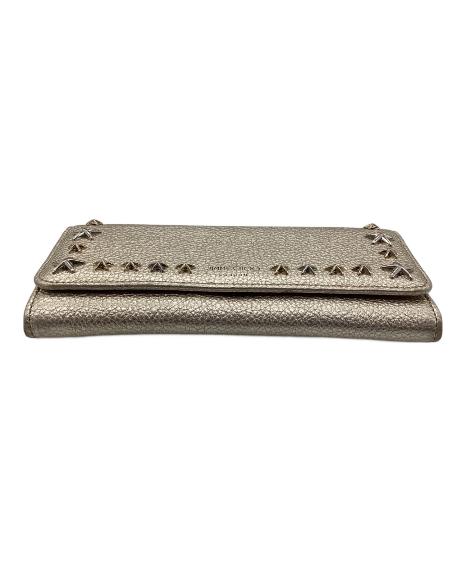 中古・古着通販】JIMMY CHOO (ジミーチュウ) 長財布 NINO UUR スタッズ 