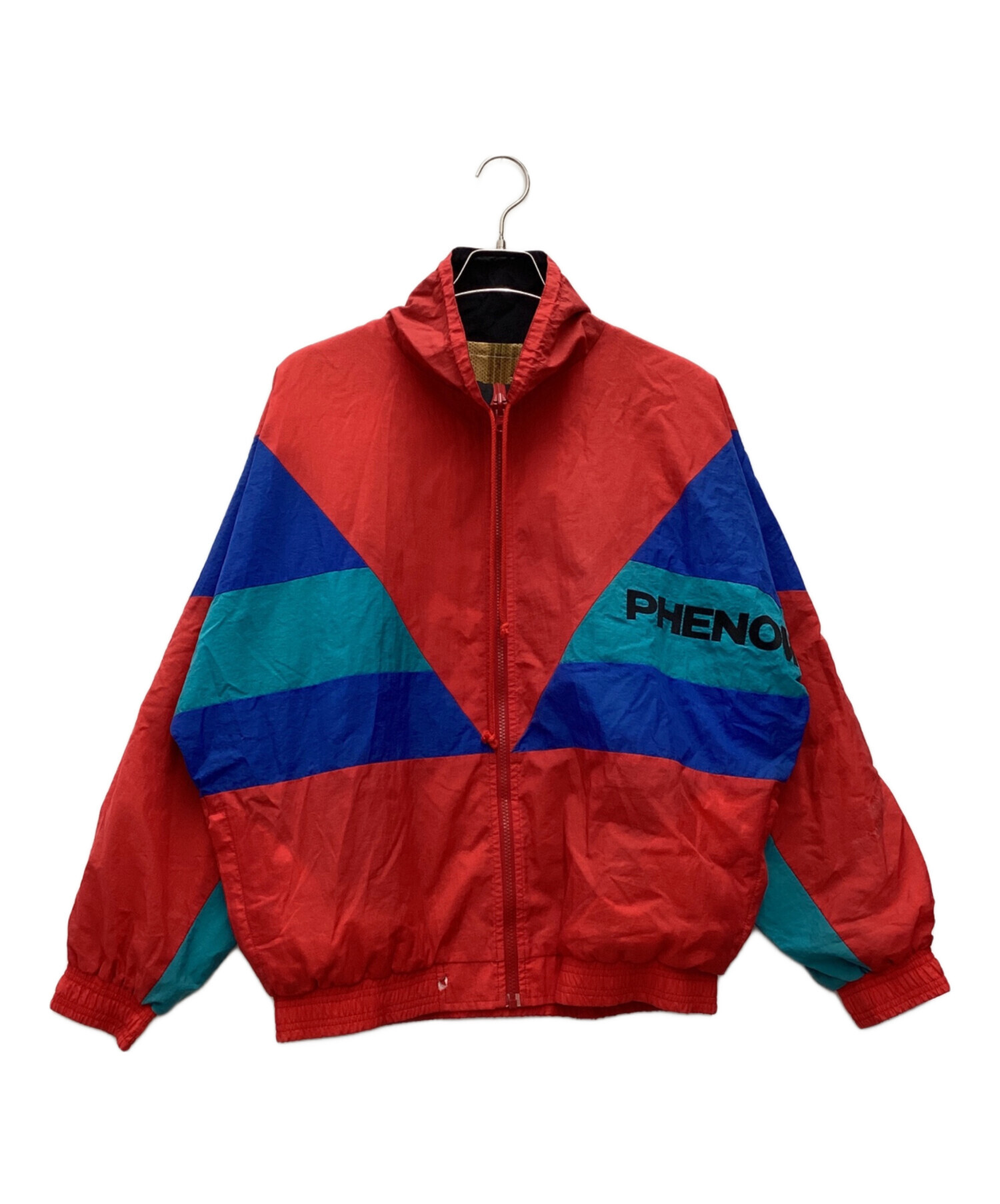 PHENOMENONフェノメノン ナイロンジャケット レッド/ブルー サイズM 中古・古着通販】PHENOMENON (フェノメノン) ナイロンジャケット