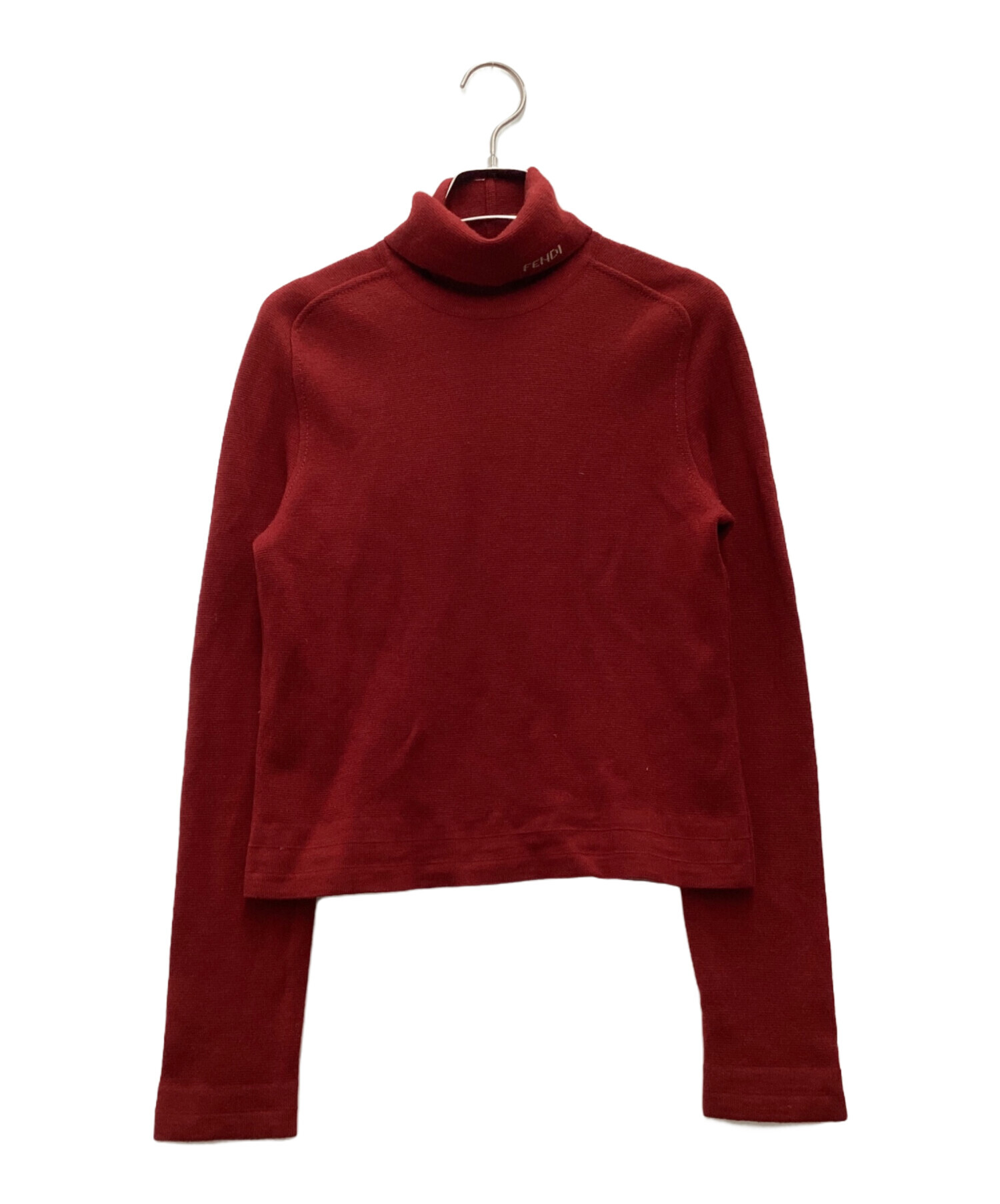 中古・古着通販】FENDI (フェンディ) 厚手ニット レッド サイズ:SIZE