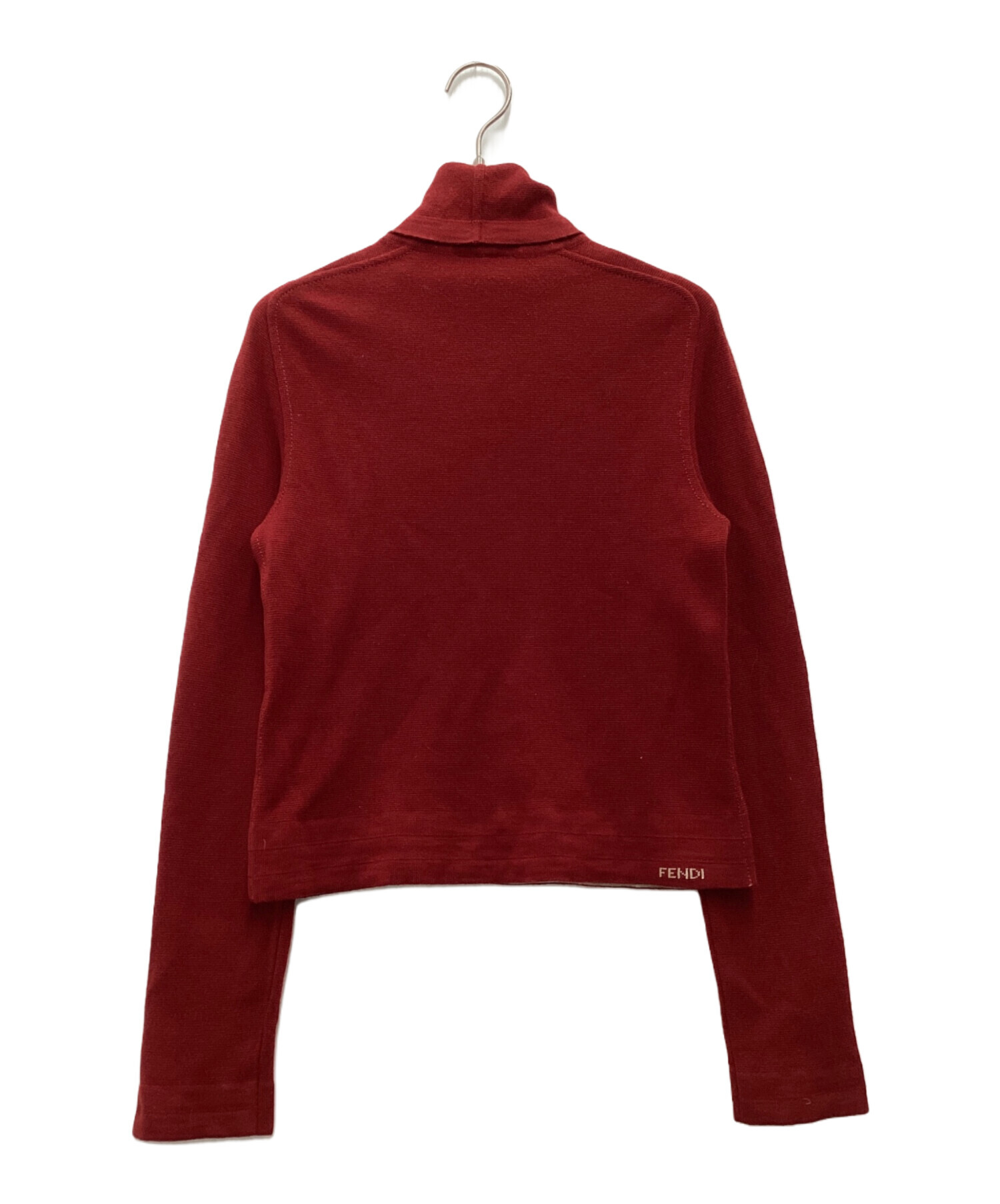 中古・古着通販】FENDI (フェンディ) 厚手ニット レッド サイズ:SIZE