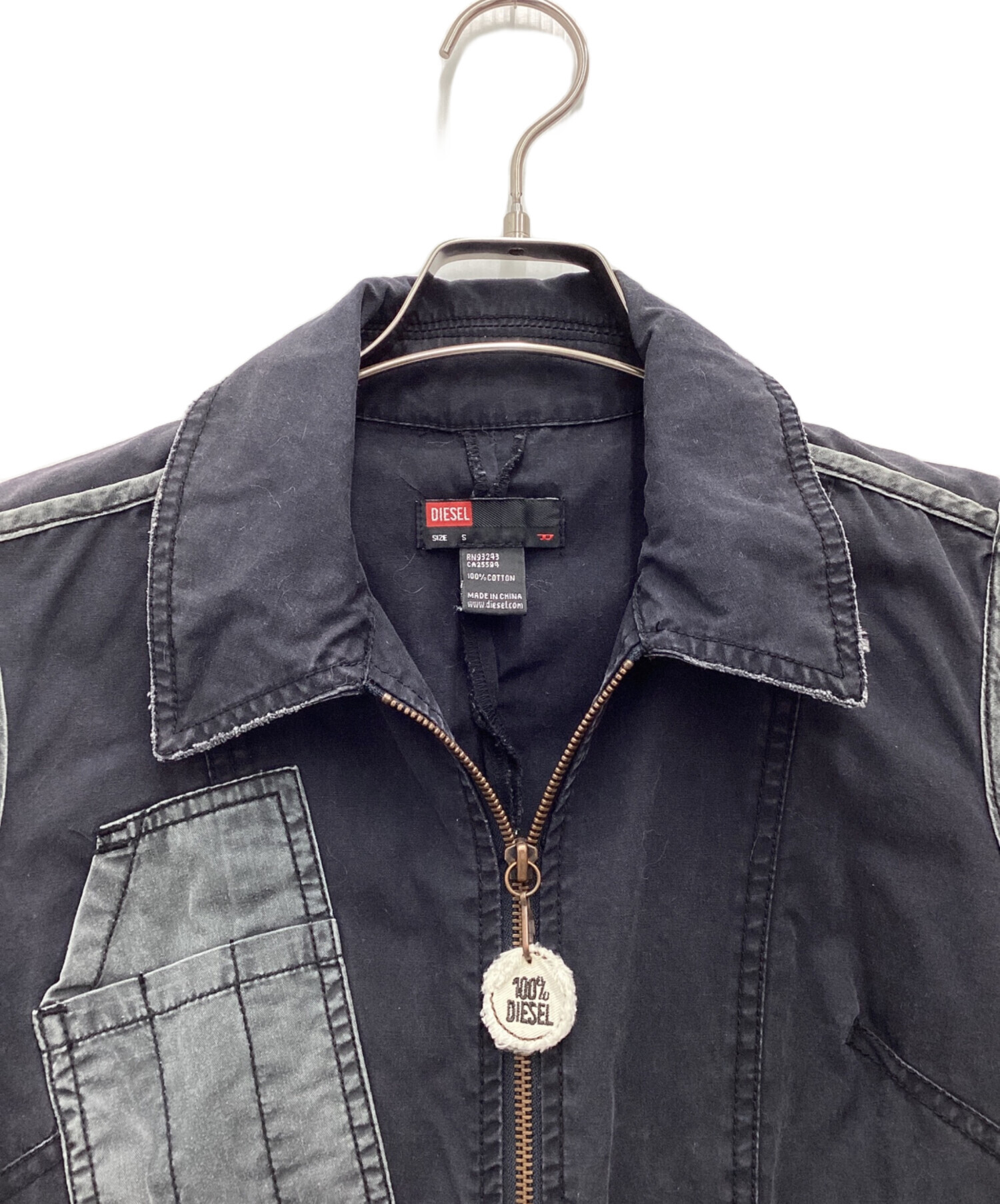 中古・古着通販】DIESEL (ディーゼル) つなぎ 00S ブラック サイズ 