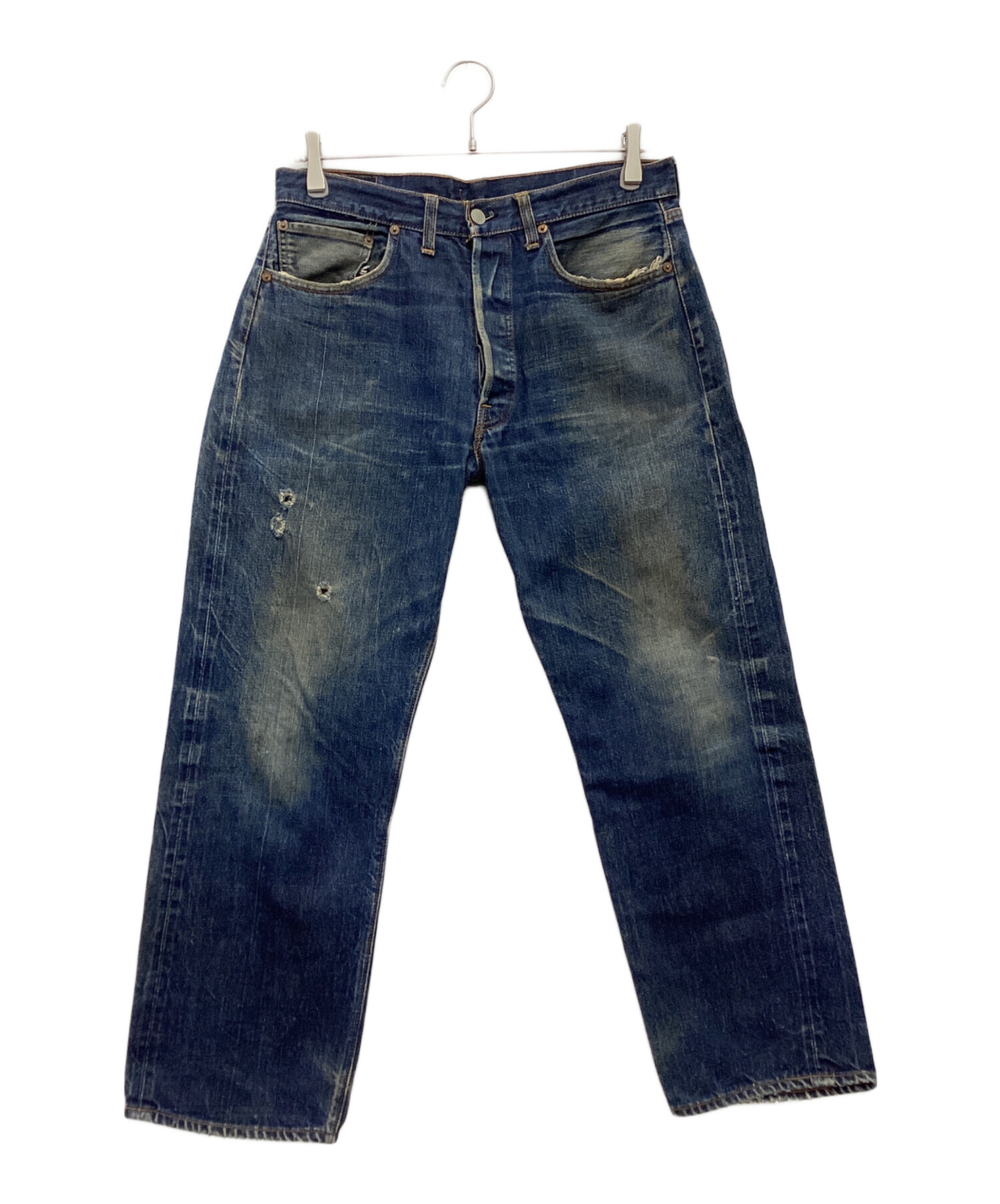 中古・古着通販】LEVI'S (リーバイス) デニムパンツ 501 BIGE 不均等V