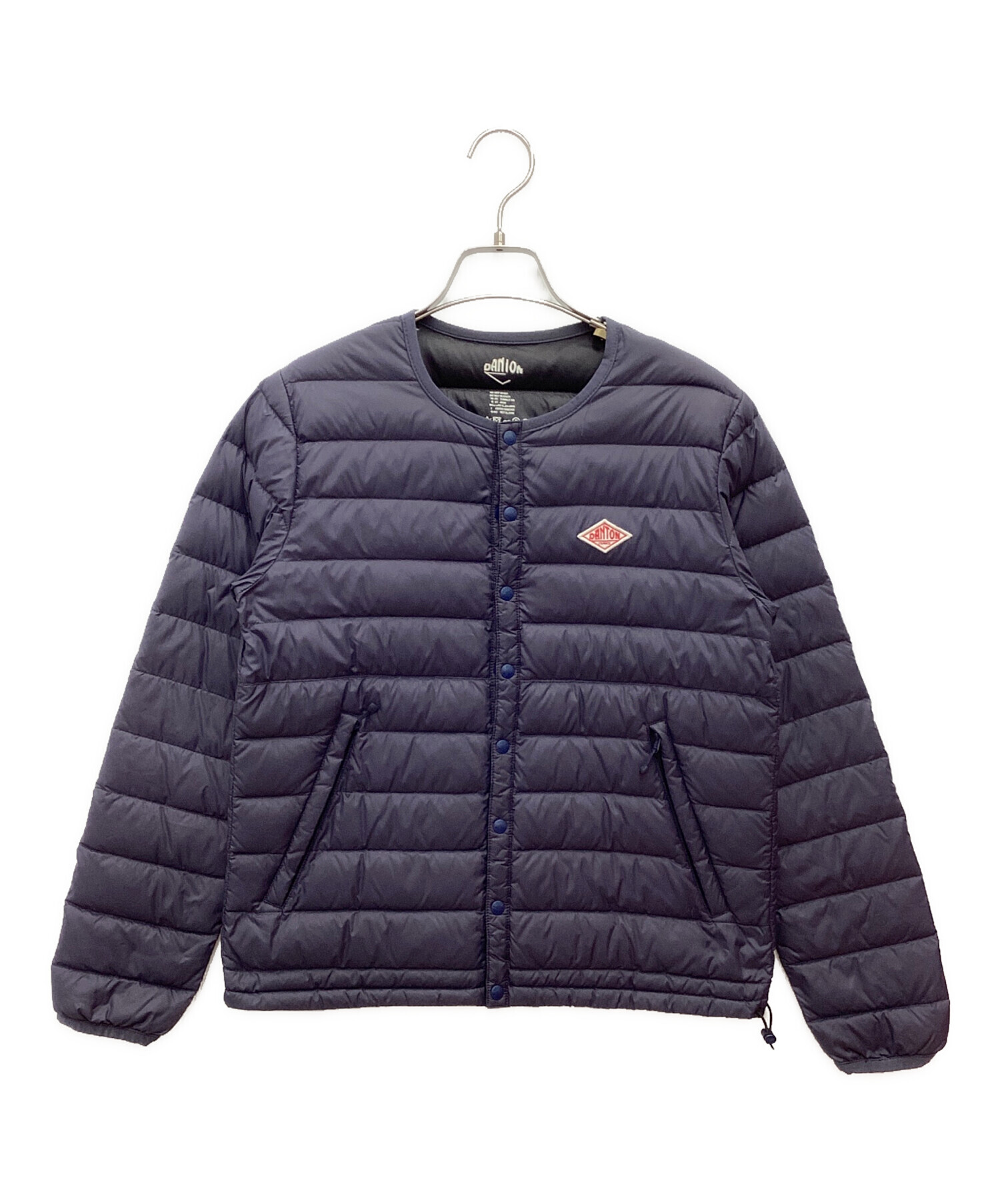 美品！ダントンDANTON/ライトダウン/ネイビー/36 中古・古着通販】DANTON (ダントン) ライトダウンジャケット ネイビー