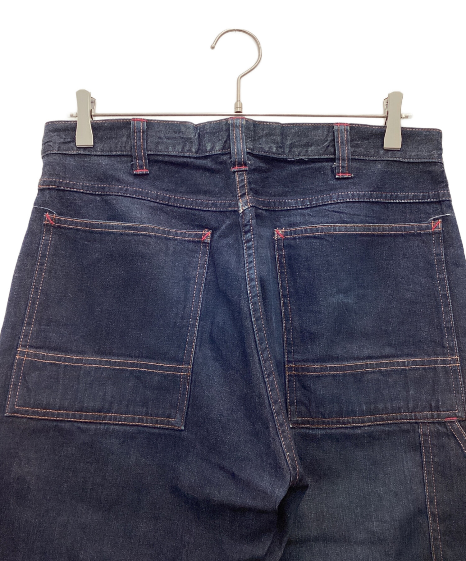 中古・古着通販】TEST (テスト) デニムパンツ 月桂樹ボタン 推定復刻