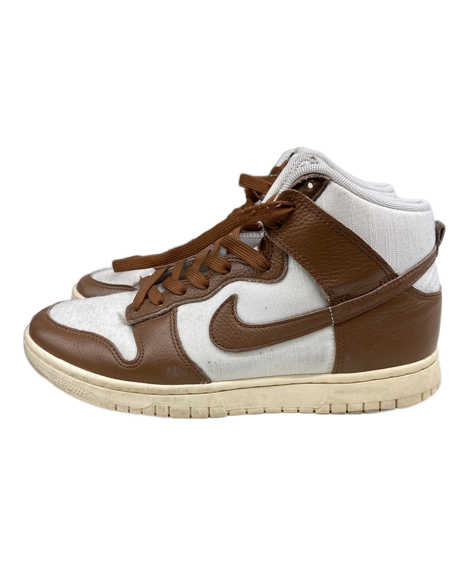 中古・古着通販】NIKE (ナイキ) ハイカットスニーカー ブラウン サイズ