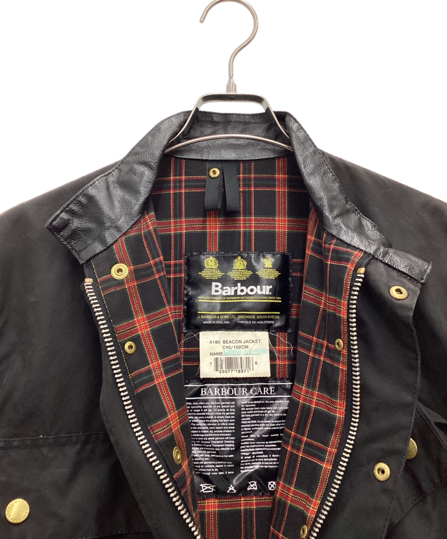 barbour 90s beacon jacket イングランド製 90年代 90s バブアー ビーコンジャケット ブラック オイルドジャケット