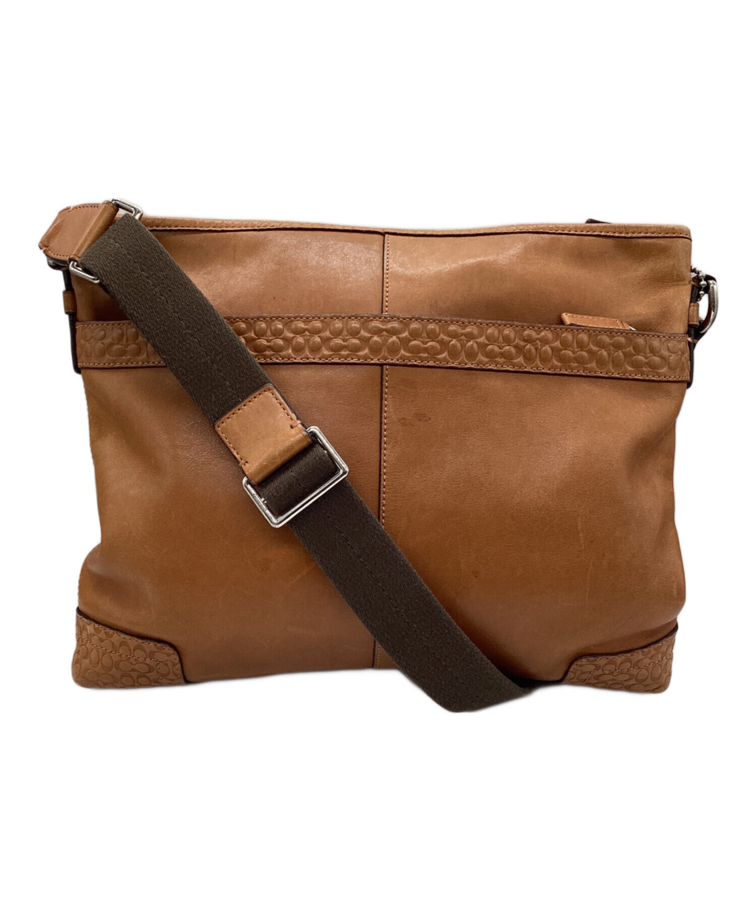 中古・古着通販】COACH (コーチ) ショルダーバッグ ブラウン｜ブランド