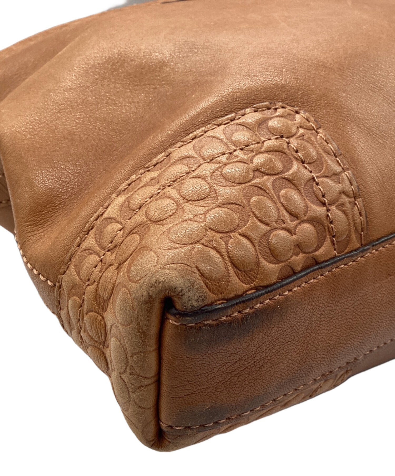 中古・古着通販】COACH (コーチ) ショルダーバッグ ブラウン｜ブランド