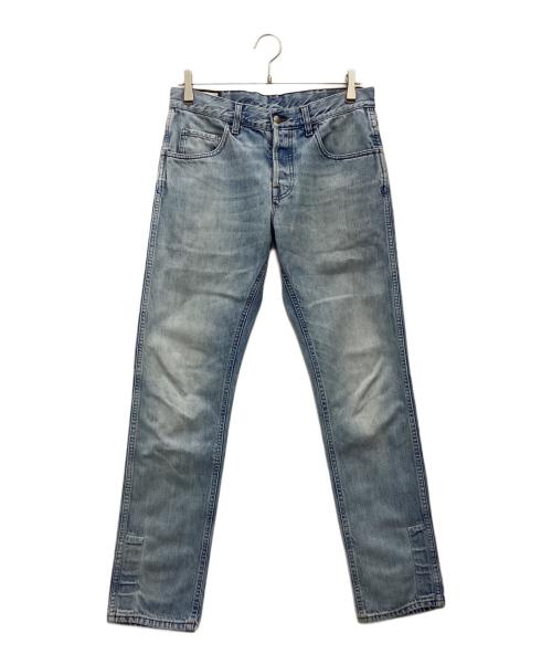 中古・古着通販】GUCCI (グッチ) デニムパンツ シェリーライン スカイ