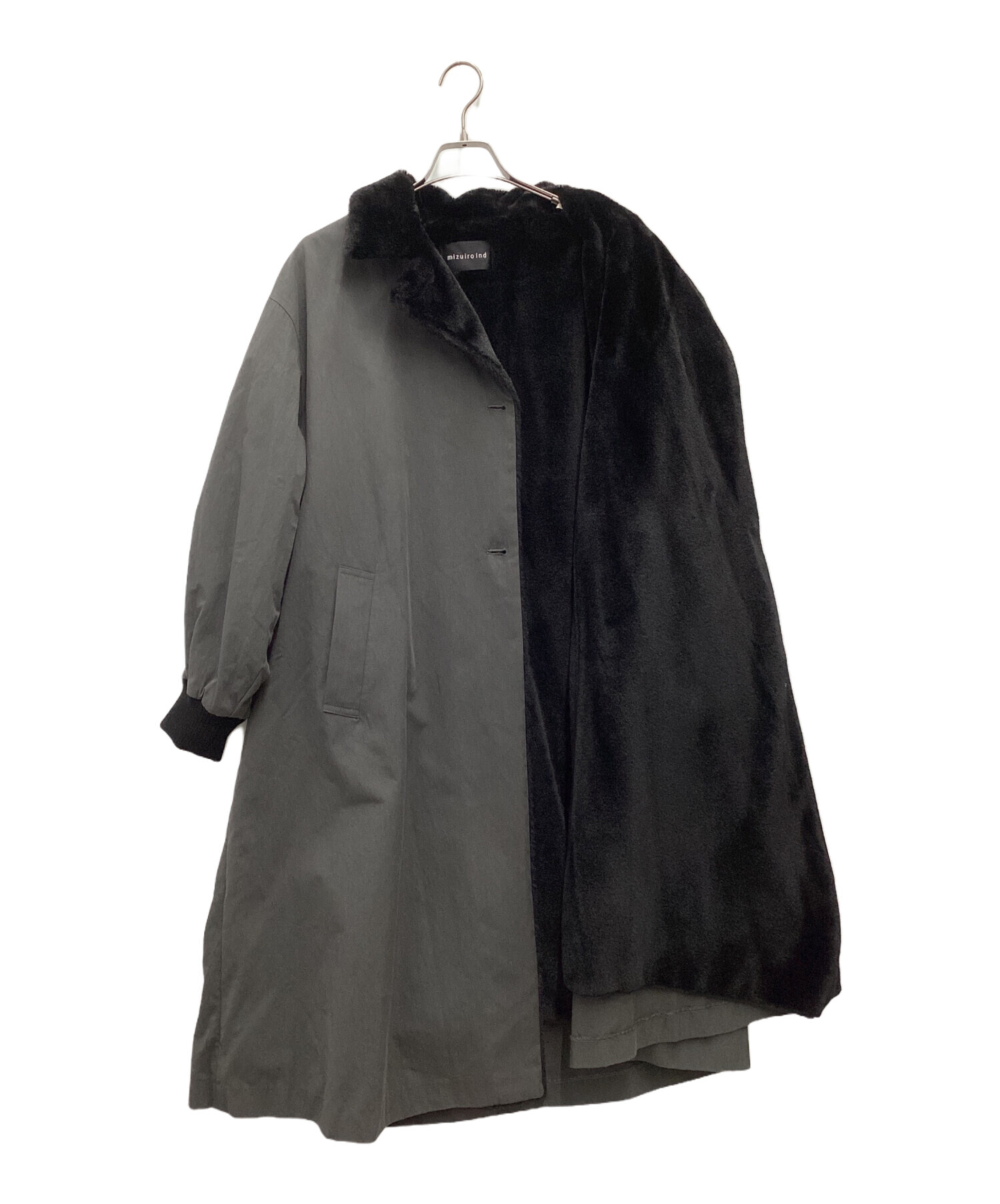 中古・古着通販】mizuiro-ind (ミズイロインド) バッグボアコート