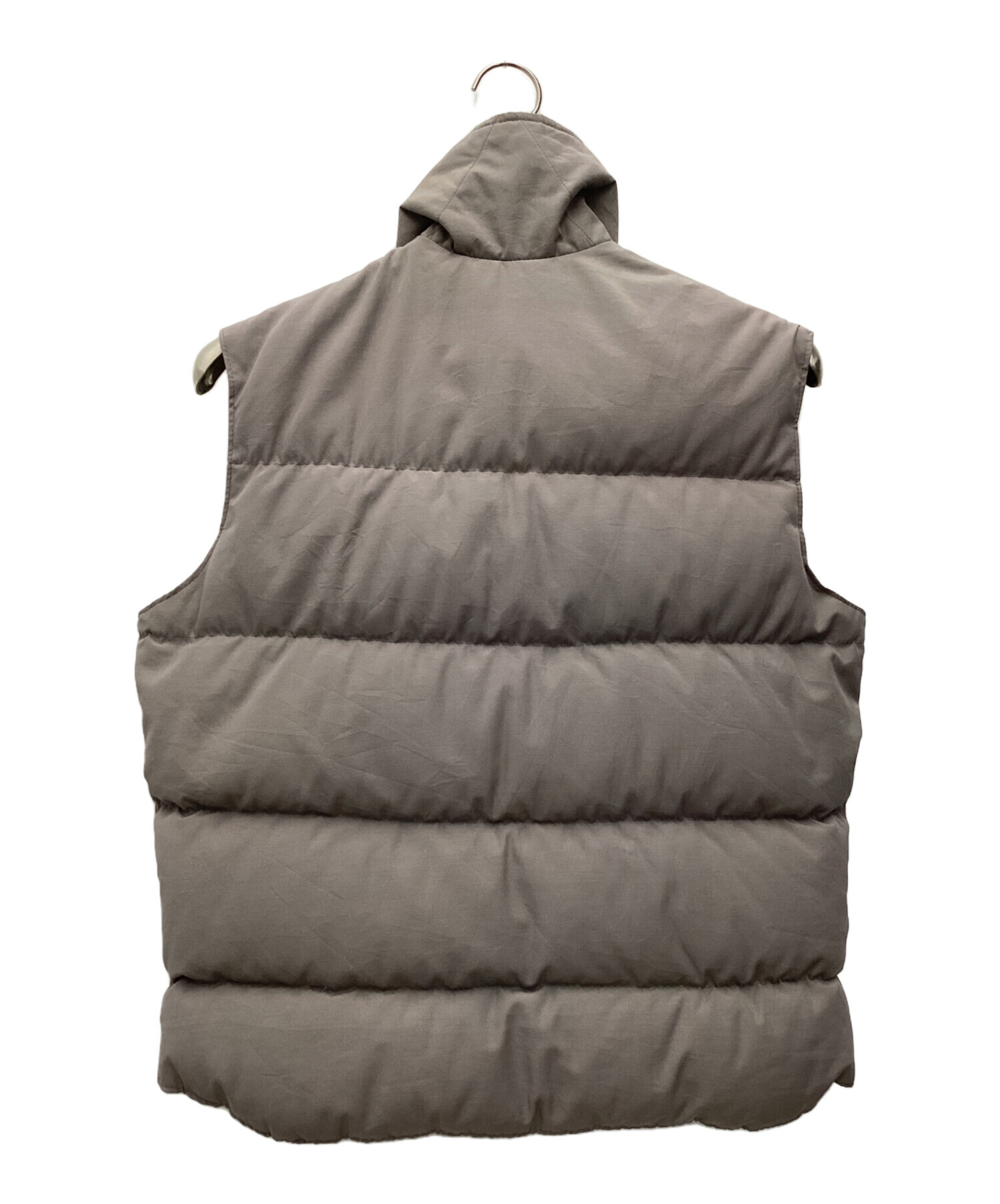 中古・古着通販】Schott (ショット) ダウンベスト グレー×ブラウン 
