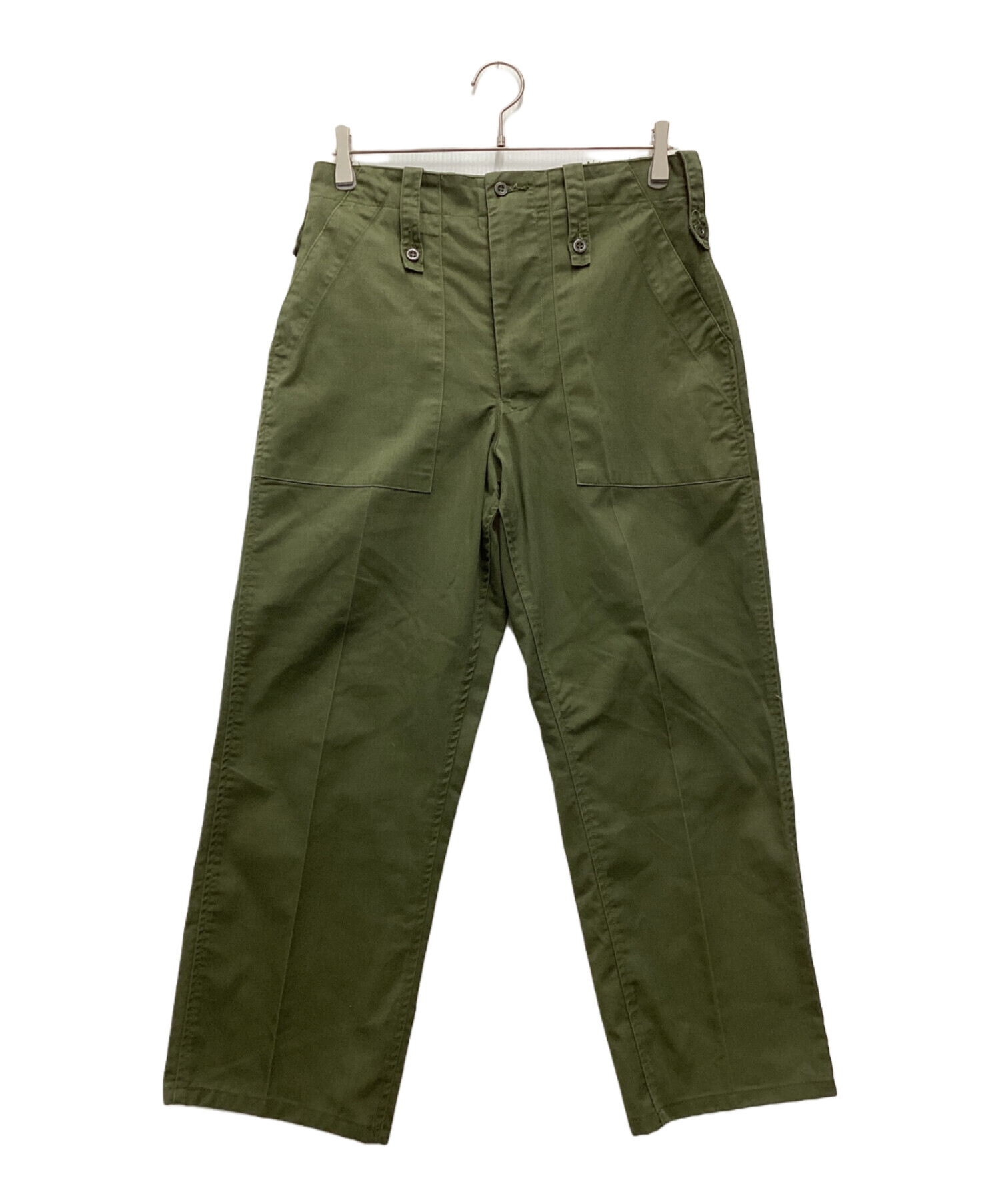 雰囲気最高‼︎ イギリス軍 ベイカーパンツ OPTIジップ オリーブ W83㎝ 中古・古着通販】イギリス軍 (イギリスグン) ミリタリーパンツ