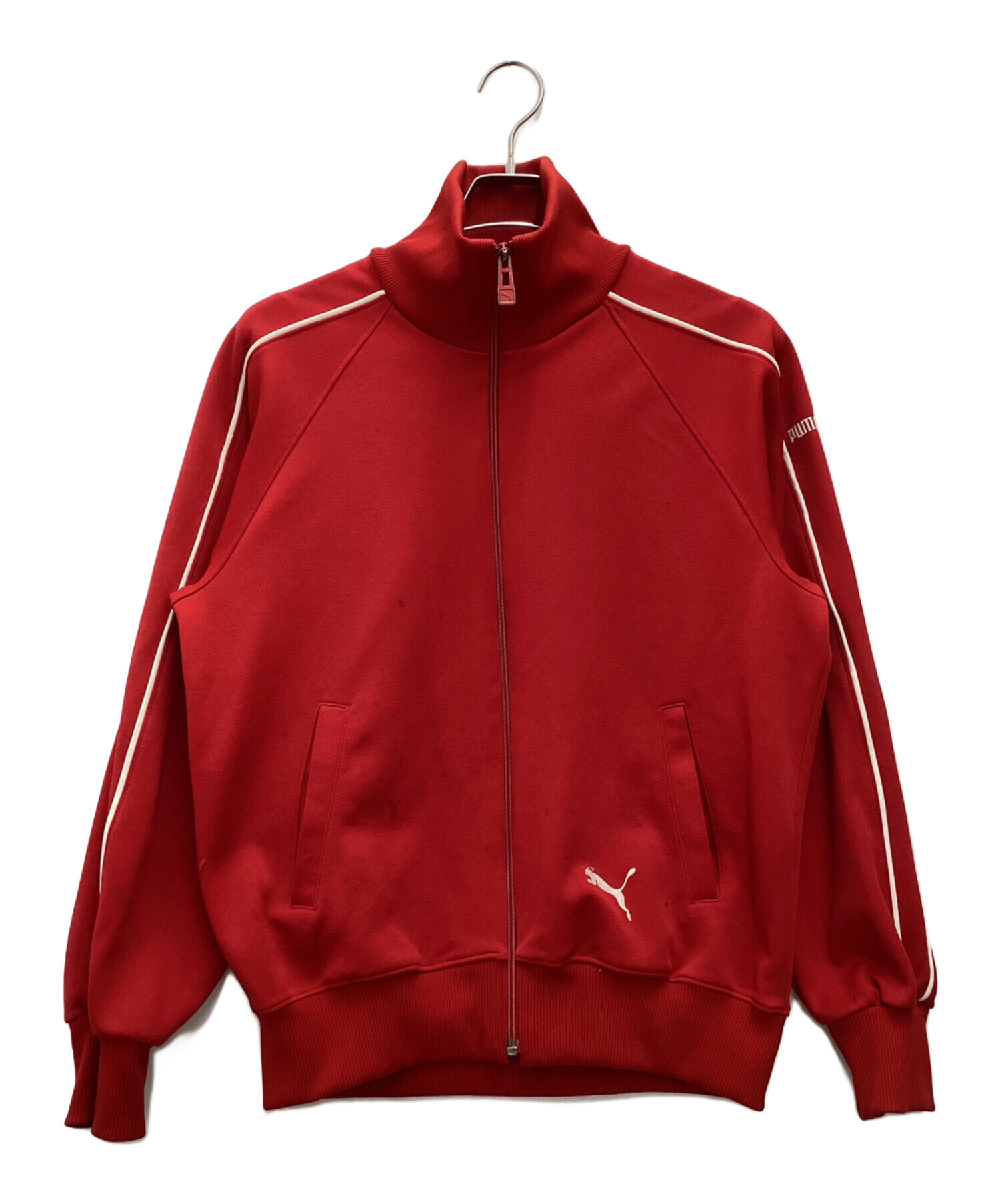 中古・古着通販】PUMA (プーマ) トラックジャケット 80s 緑タグ レッド