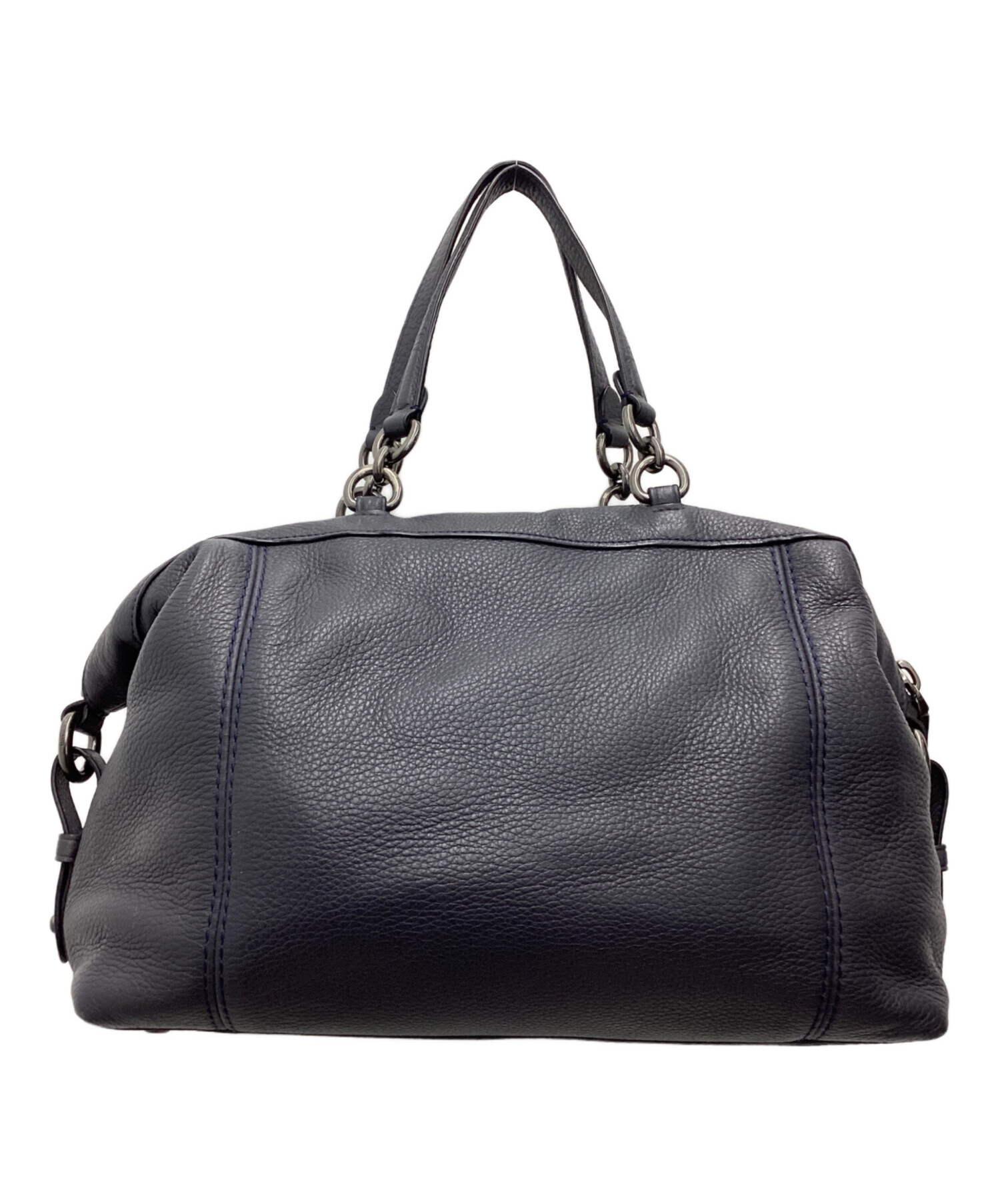 中古・古着通販】COACH (コーチ) 2WAYバッグ ネイビー｜ブランド・古着