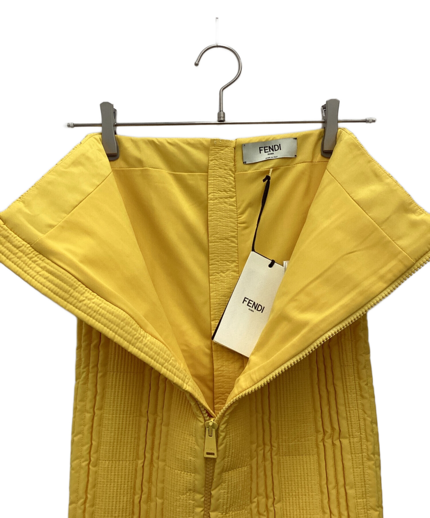 中古・古着通販】FENDI (フェンディ) プリーツスカート イエロー