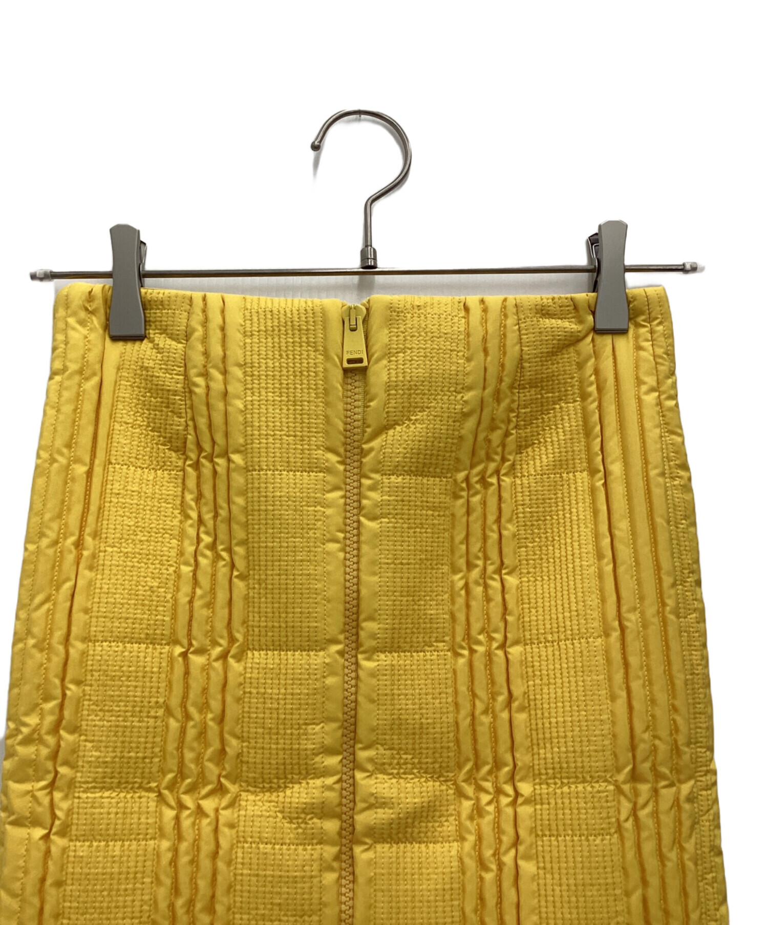 中古・古着通販】FENDI (フェンディ) プリーツスカート イエロー