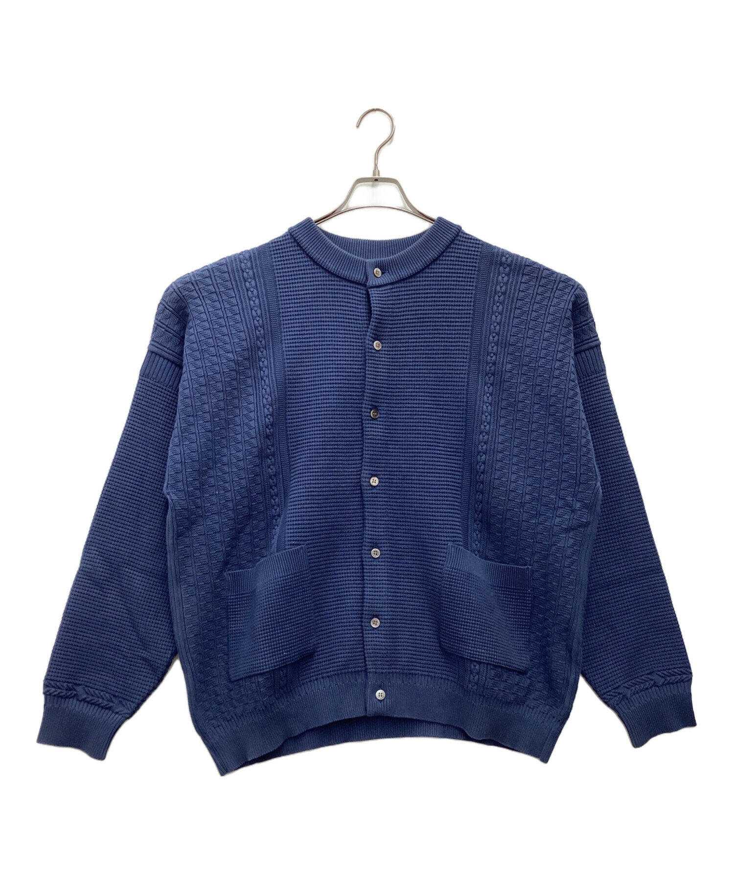 中古・古着通販】YASHIKI (ヤシキ) 厚手カーディガン スカイブルー