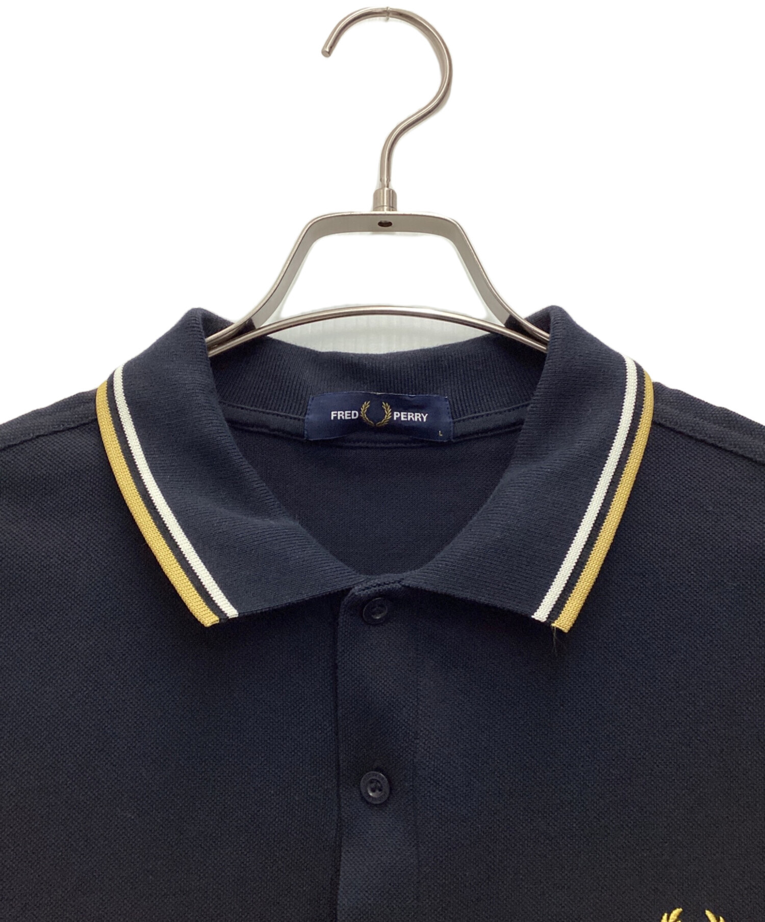 中古・古着通販】FRED PERRY (フレッドペリー) ポロシャツ ネイビー
