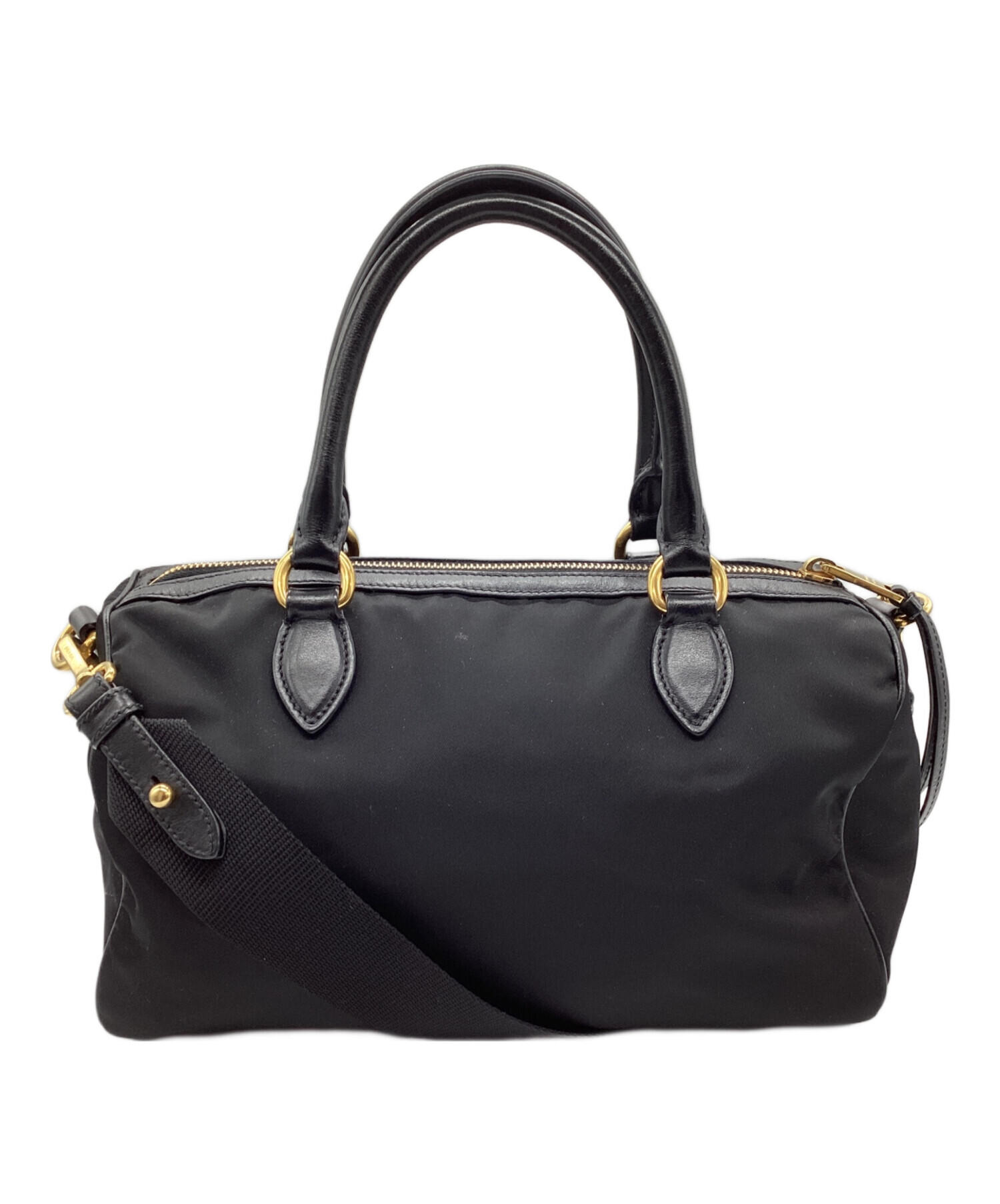 中古・古着通販】PRADA (プラダ) ミニボストンバッグ ブラック