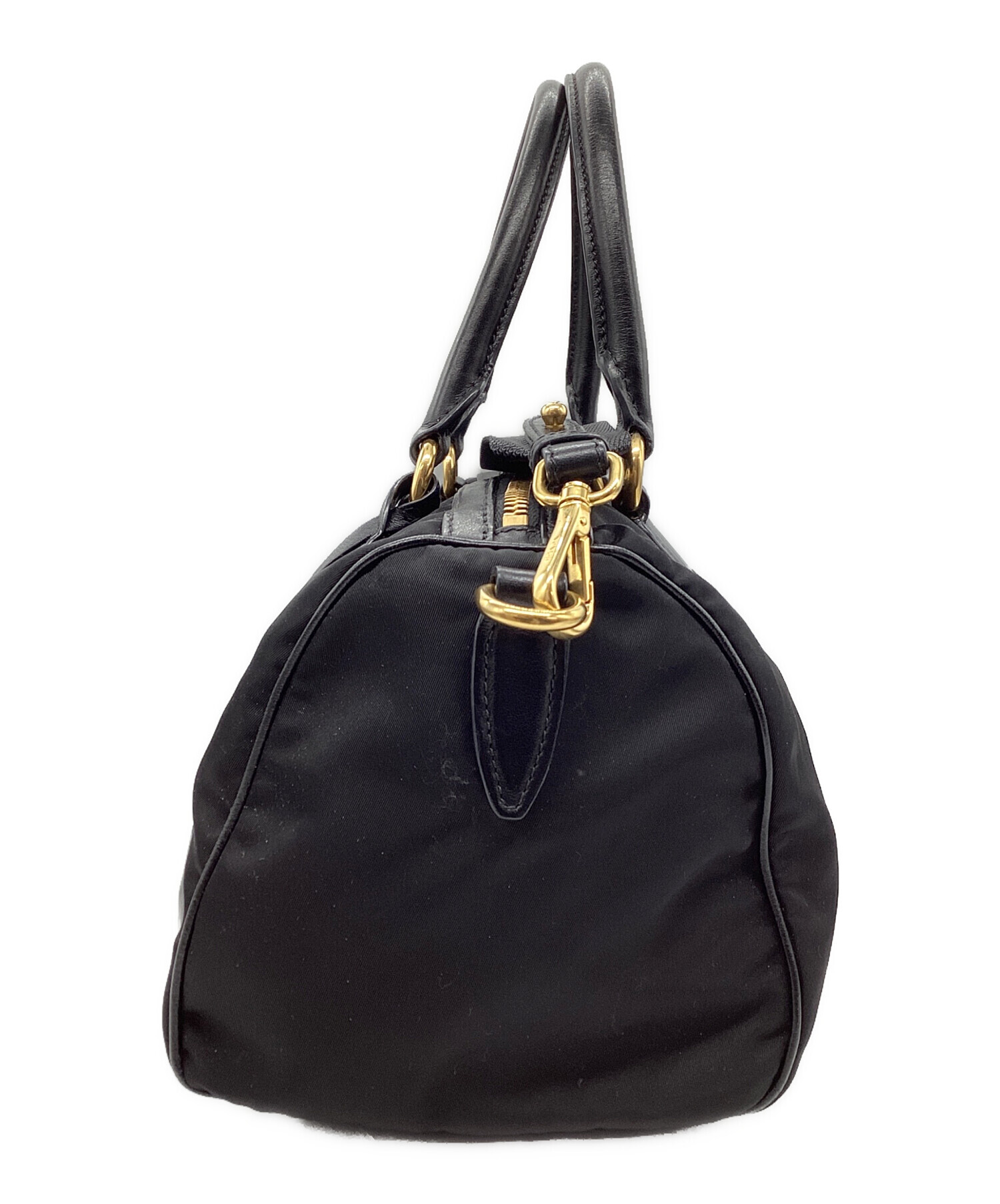 中古・古着通販】PRADA (プラダ) ミニボストンバッグ ブラック